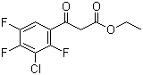 structure of CAS# 101987-86-4, 3-氯-2,4,5-三氟苯甲酰乙酸乙酯