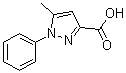 structure of CAS# 10199-57-2, 5-Methyl-1-phenyl-1H-pyrazole-3-carboxylic acid
