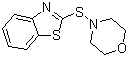 structure of CAS# 102-77-2, 2-Benzothiazolyl-N-morpholinosulfide