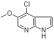 structure of CAS# 1020056-72-7, 4-氯-5-甲氧基-1H-吡咯并[2,3-b]吡啶