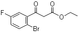 CAS # 1020058-49-4, 2-Bromo-5-fluoro-beta-oxobenzenepropanoic acid ethyl ester