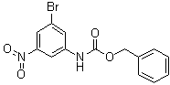structure of CAS# 1020252-75-8, N-(3-Bromo-5-nitrophenyl)carbamic acid phenylmethyl ester