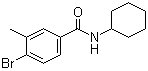 structure of CAS# 1020252-80-5, 4-溴-N-环己基-3-甲基苯甲酰胺