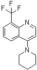 structure of CAS# 1020252-84-9, 4-(1-哌啶基)-8-(三氟甲基)喹啉