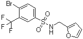 structure of CAS# 1020252-97-4, 4-溴-N-(2-呋喃基甲基)-3-(三氟甲基)苯磺酰胺