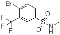 structure of CAS# 1020253-01-3, 4-溴-N-甲基-3-(三氟甲基)苯磺酰胺