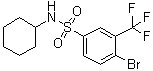 structure of CAS# 1020253-02-4, 4-Bromo-N-cyclohexyl-3-(trifluoromethyl)benzenesulfonamide