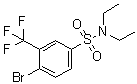 structure of CAS# 1020253-03-5, 4-溴-N,N-二乙基-3-(三氟甲基)苯磺酰胺