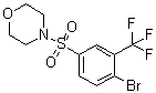 structure of CAS# 1020253-04-6, 4-[[4-溴-3-(三氟甲基)苯基]磺酰基]吗啉
