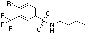 structure of CAS# 1020253-05-7, 4-溴-N-丁基-3-(三氟甲基)苯磺酰胺