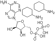 structure of CAS# 102029-87-8, 腺苷 5'-(三氢二磷酸)环己胺盐