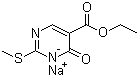 CAS # 102061-91-6, 1,6-Dihydro-2-(methylthio)-6-oxo-5-pyrimidinecarboxylic acid ethyl ester sodium salt (1:1)