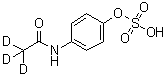 CAS 登录号：1020718-78-8, N-[4-(磺基氧基)苯基]乙酰胺-2,2,2-d<sub>3</sub>