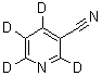 3-Pyridine-2,4,5,6-d<sub>4</sub>-carbonitrile molecular structure (CAS 1020719-32-7)