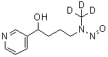 alpha-[3-(三氘甲基亚硝基氨基)丙基]-3-吡啶甲醇分子结构 (CAS 1020719-61-2)