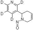 CAS # 1020719-69-0, 1,2,3,6-Tetrahydro-1-nitroso-2,3'-bipyridine-2',4',5',6'-d<sub>4</sub>