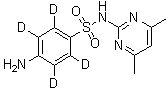 CAS # 1020719-82-7, 4-Amino-N-(4,6-dimethyl-2-pyrimidinyl)benzene-2,3,5,6-d<sub>4</sub>-sulfonamide
