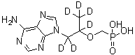P-[[1-[(6-Amino-9H-purin-9-yl)methyl-d<sub>2</sub>]ethoxy-1,2,2,2-d<sub>4</sub>]methyl]phosphonic acid molecular structure (CAS 1020719-94-1)