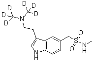 CAS # 1020764-38-8, 3-[2-[Di(methyl-d<sub>3</sub>)amino]ethyl]-N-methyl-1H-indole-5-methanesulfonamide