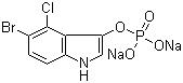 structure of CAS# 102185-33-1, 5-Bromo-4-chloro-3-indolyl phosphate disodium salt