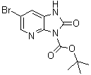 structure of CAS# 1021919-65-2, 6-Bromo-1,2-dihydro-2-oxo-3H-imidazo[4,5-b]pyridine-3-carboxylic acid 1,1-dimethylethyl ester