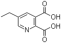 CAS # 102268-15-5, 5-Ethylpyridine-2,3-dicarboxylic acid, 5-Ethylquinolinic acid