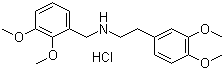 CAS # 102321-59-5, N-[(2,3-Dimethoxyphenyl)methyl]-3,4-dimethoxybenzeneethanamine hydrochloride, N-2,3-Dimethoxybenzyl-3,4-dimethoxyphenethylamine hydrochloride