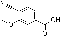 structure of CAS# 102362-00-5, 4-氰基-3-甲氧基苯甲酸