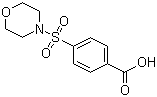 structure of CAS# 10252-82-1, 4-(吗啉-4-磺酰基)苯甲酸