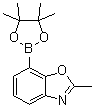structure of CAS# 1025719-20-3, 2-甲基-7-(4,4,5,5-四甲基-1,3,2-二氧杂硼杂环戊烷-2-基)苯并恶唑