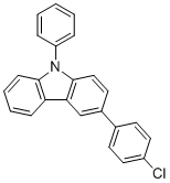 CAS 登录号：1026033-57-7, 3-(4-氯苯基)-9-苯基-9H-咔唑