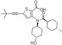 structure of CAS# 1026785-55-6, Lomibuvir