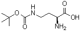 CAS # 10270-94-7, (2S)-Amino-4-[(tert-butoxycarbonyl)amino]butanoic acid