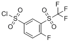 CAS # 1027345-07-8, 4-Fluoro-3-(trifluoromethylsulfonyl)benzenesulfonyl chloride