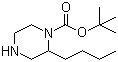structure of CAS# 1027511-69-8, 2-丁基-1-哌嗪甲酸叔丁酯
