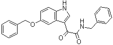 CAS # 102754-41-6, alpha-Oxo-5-(phenylmethoxy)-N-(phenylmethyl)-1H-indole-3-acetamide, N-Benzyl-5-(benzyloxy)indole-3-glyoxylamide