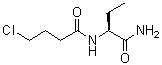 structure of CAS# 102767-31-7, N-[(1S)-1-(氨基羰基)丙基]-4-氯丁酰胺
