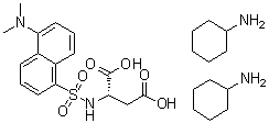 CAS 登录号：102783-64-2, N-[[5-(二甲基氨基)-1-萘基]磺酰基]-天冬氨酸二环己铵盐