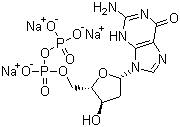 structure of CAS# 102783-74-4, 2'-脱氧鸟苷-5'-二磷酸三钠盐