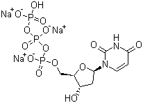 structure of CAS# 102814-08-4, 2'-脱氧尿苷-5'-三磷酸三钠盐
