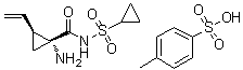 structure of CAS# 1028252-16-5, (1R,2S)-1-氨基-N-(环丙基磺酰基)-2-乙烯基环丙烷甲酰胺对甲苯磺酸盐