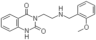 structure of CAS# 1028307-48-3, 3-[2-[[(2-甲氧基苯基)甲基]氨基]乙基]-2,4(1H,3H)喹唑啉二酮