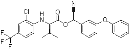 structure of CAS# 102851-06-9, 氟胺氰菊酯