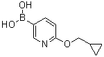 structure of CAS# 1028749-31-6, 2-(环丙基甲氧基)吡啶-5-基硼酸