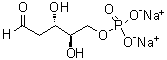 structure of CAS# 102916-66-5, 2-脱氧-D-核糖 5-磷酸酯二钠盐
