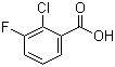 structure of CAS# 102940-86-3, 2-Chloro-3-fluorobenzoic acid