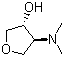 structure of CAS# 10295-90-6, 3-Hydroxy-4-(N,N-dimethylamino)tetrahydrofuran