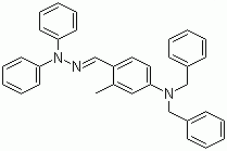 CAS # 103079-11-4, 2-Methyl-4-dibenzylaminobenzaldehyde-1,1-diphenylhydrazone, 4-Dibenzylamino-2-methylbenzaldehyde-1,1-diphenylhydrazone