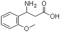 structure of CAS# 103095-63-2, DL-3-Amino-3-(2-methoxyphenyl)propionic acid