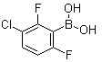 structure of CAS# 1031226-45-5, (3-氯-2,6-二氟苯基)硼酸